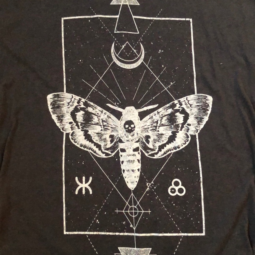 Moth T-Shirt Dress 💀🍂